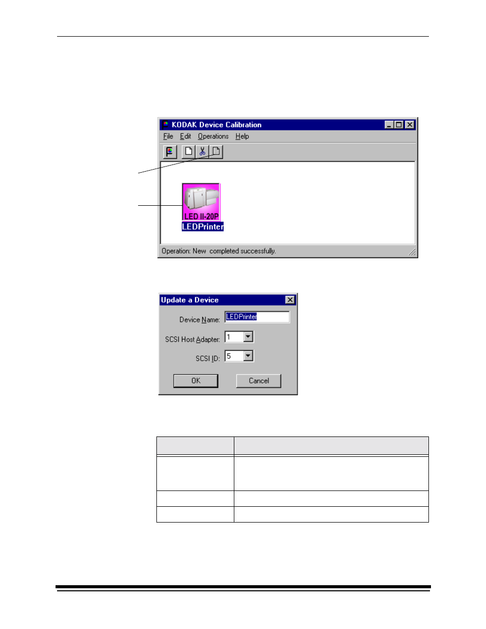 Updating a device, Click the edit icon, Enter the correct device settings | Click ok to save (or cancel to cancel) the changes | Kodak RP 50 2J0686 User Manual | Page 143 / 198