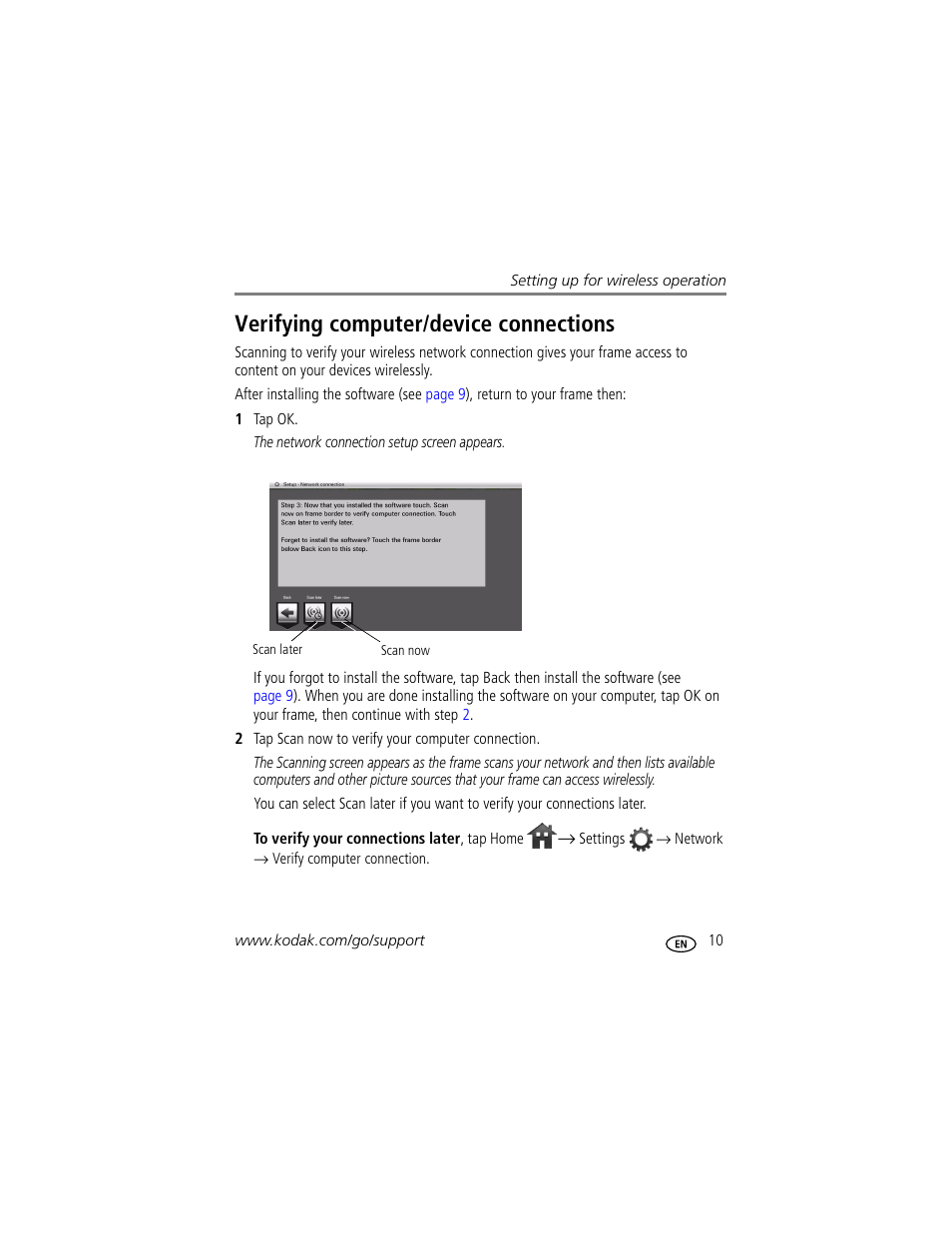 Verifying computer/device connections | Kodak EASYSHARE W820 User Manual | Page 17 / 92