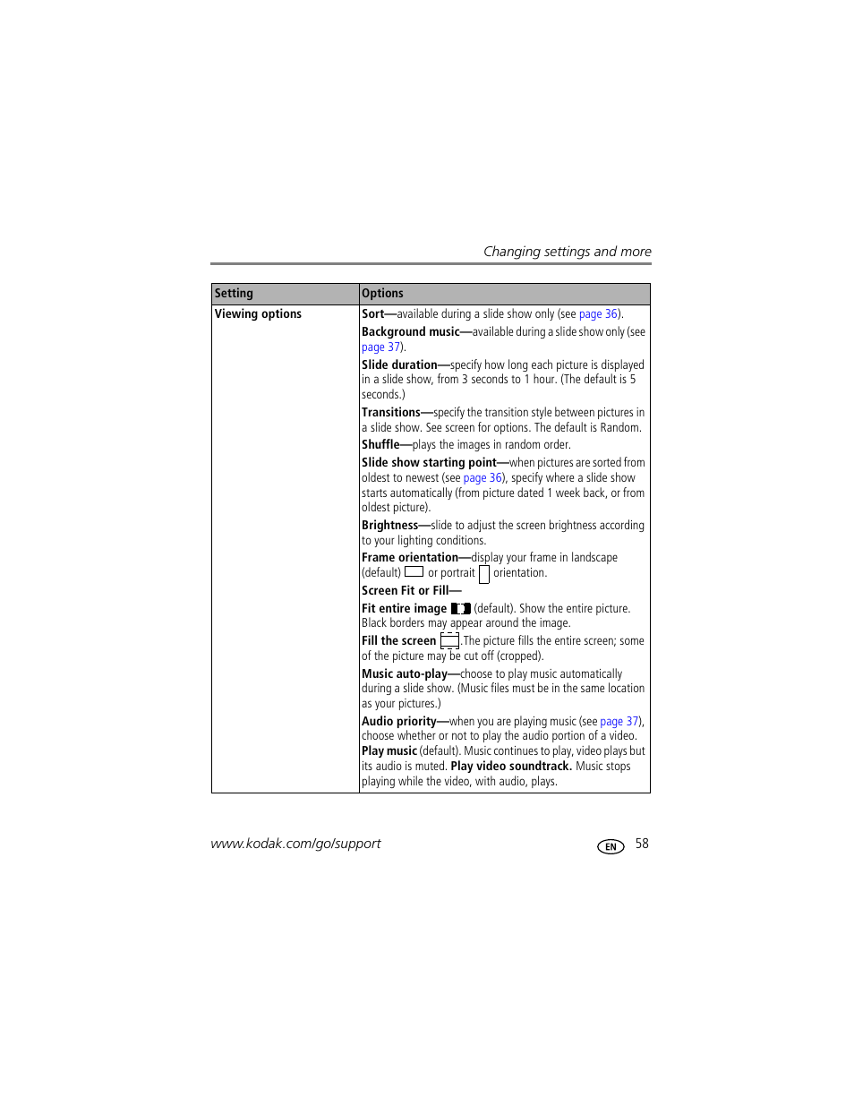 Kodak EASYSHARE W820 User Manual | Page 65 / 92