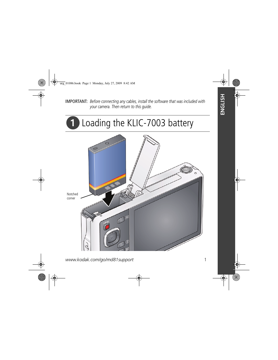 Kodak KLIC-7003 User Manual | 23 pages