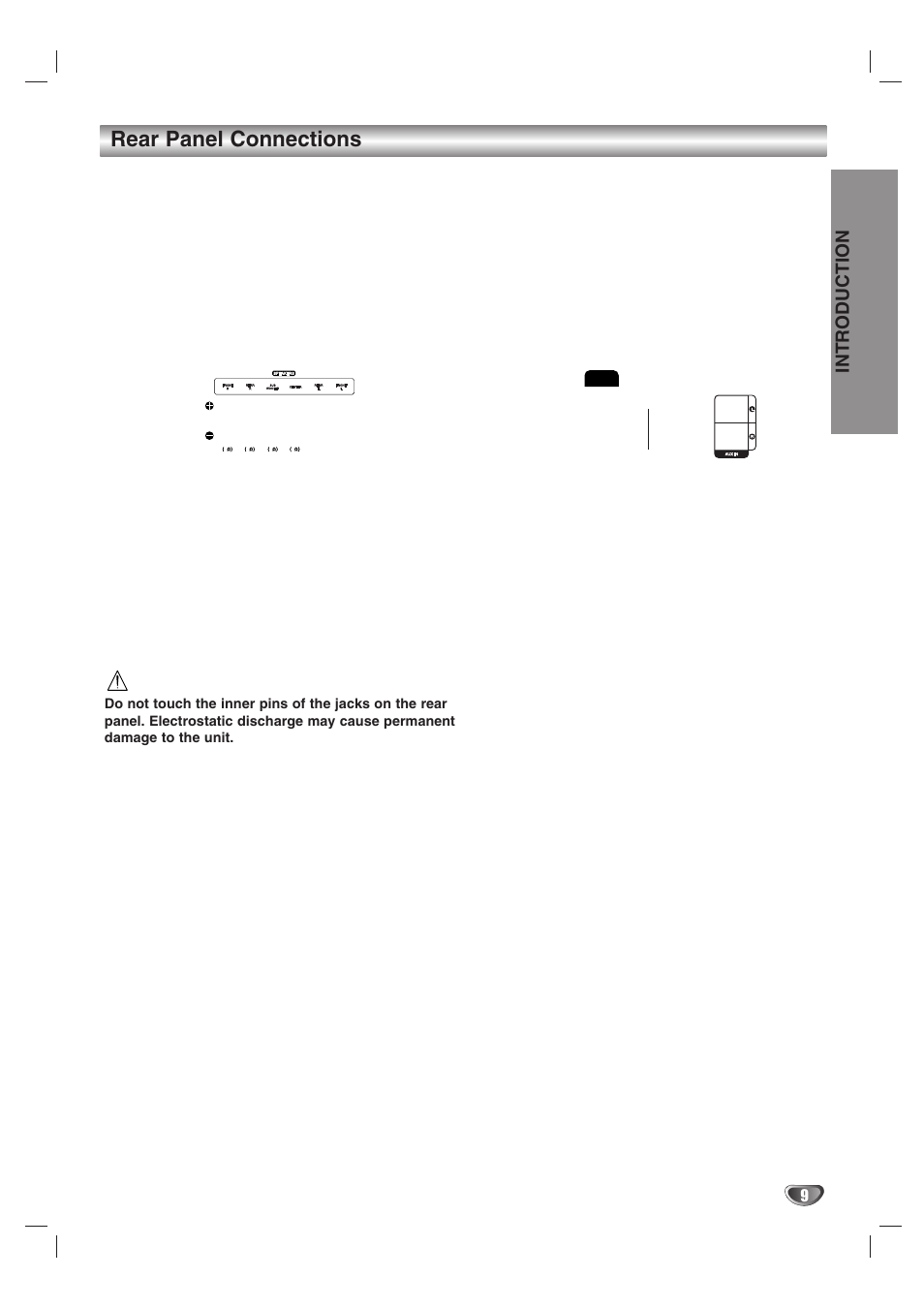 Rear panel connections | Kodak DVT412 User Manual | Page 9 / 36