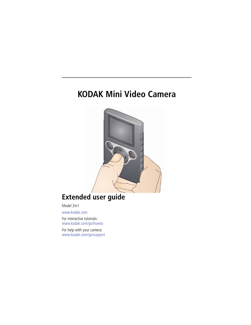 Kodak ZM1 User Manual | 26 pages