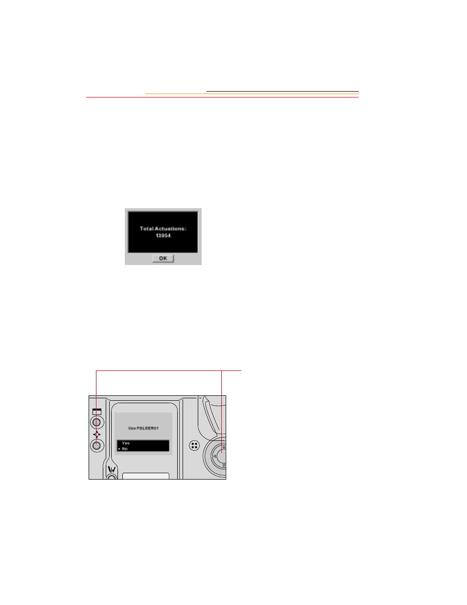 Determining total actuations, Use folder 1, Determining total actuations -6 | Use folder 1 -6 | Kodak DCS600 User Manual | Page 83 / 295