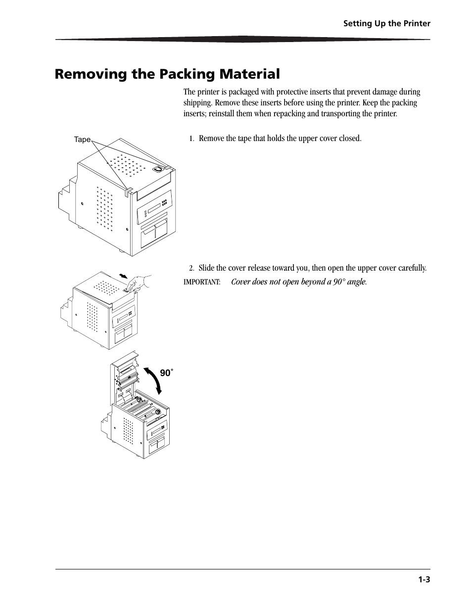 Removing the packing material -3, Removing the packing material | Kodak 6805 User Manual | Page 11 / 56