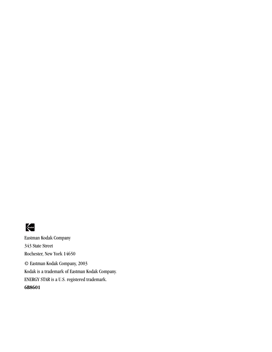 Kodak 6805 User Manual | Page 2 / 56