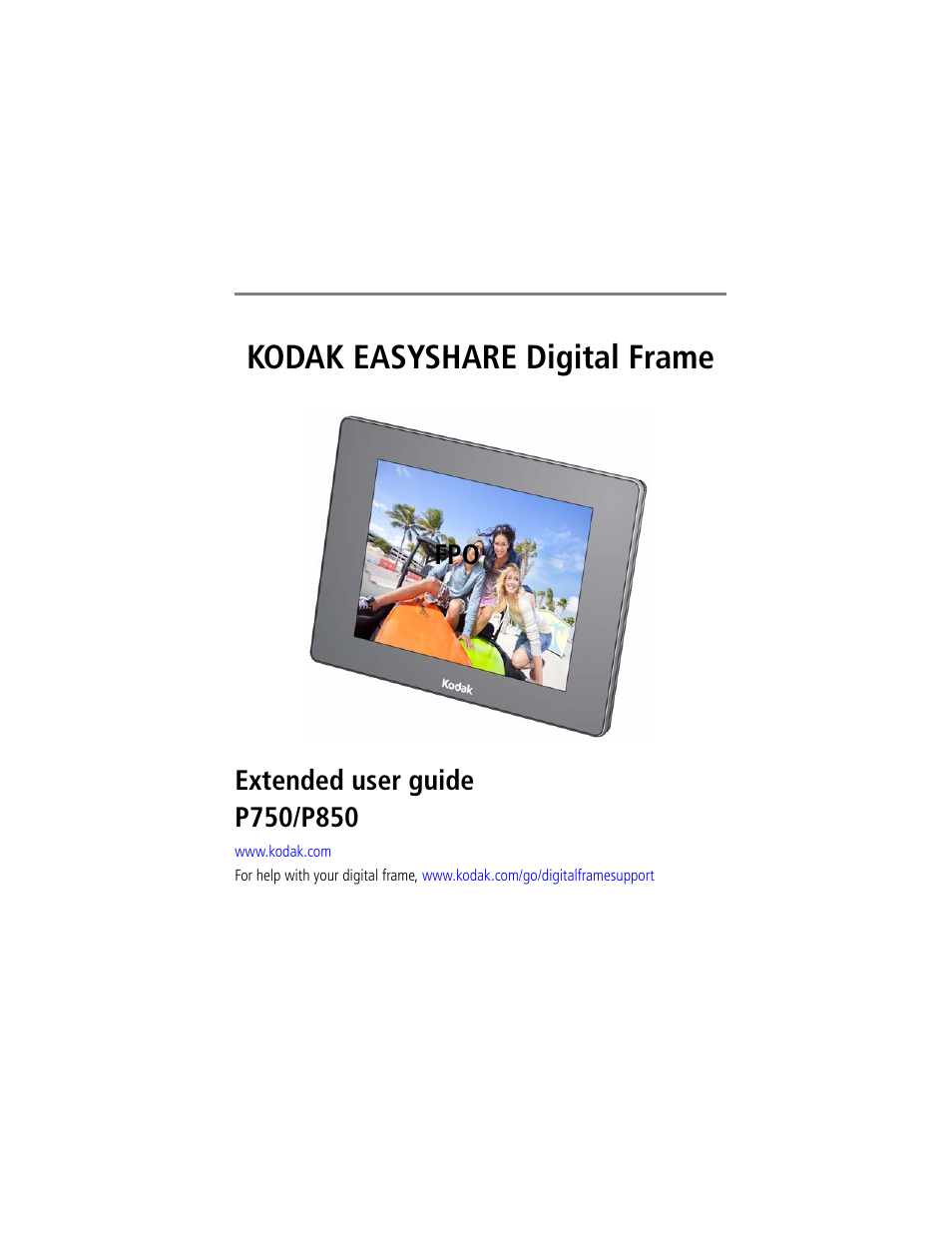 Kodak EasyShare P750 User Manual | 49 pages