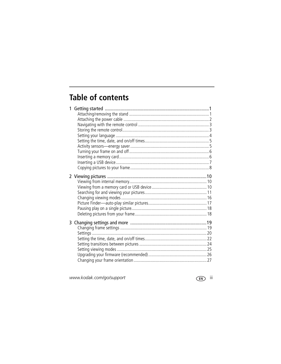 Kodak EasyShare P750 User Manual | Page 5 / 49