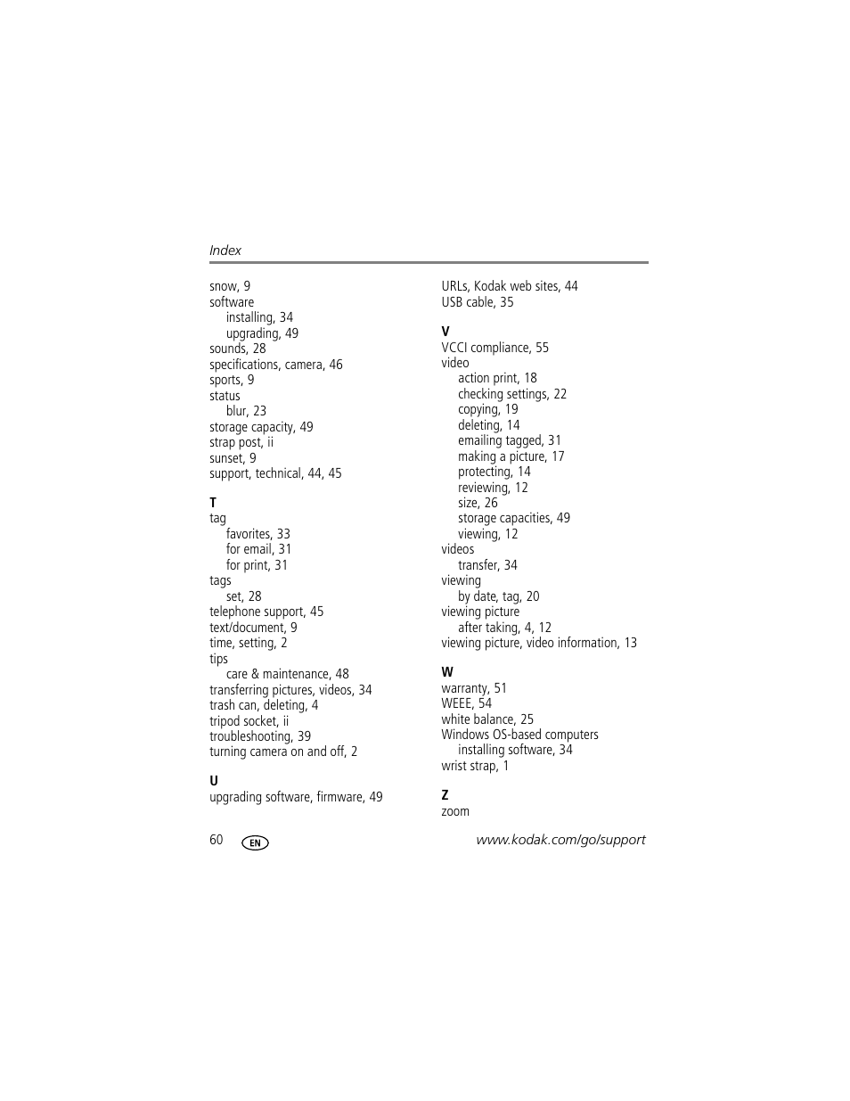 Kodak EASYSHARE C1013 User Manual | Page 66 / 67