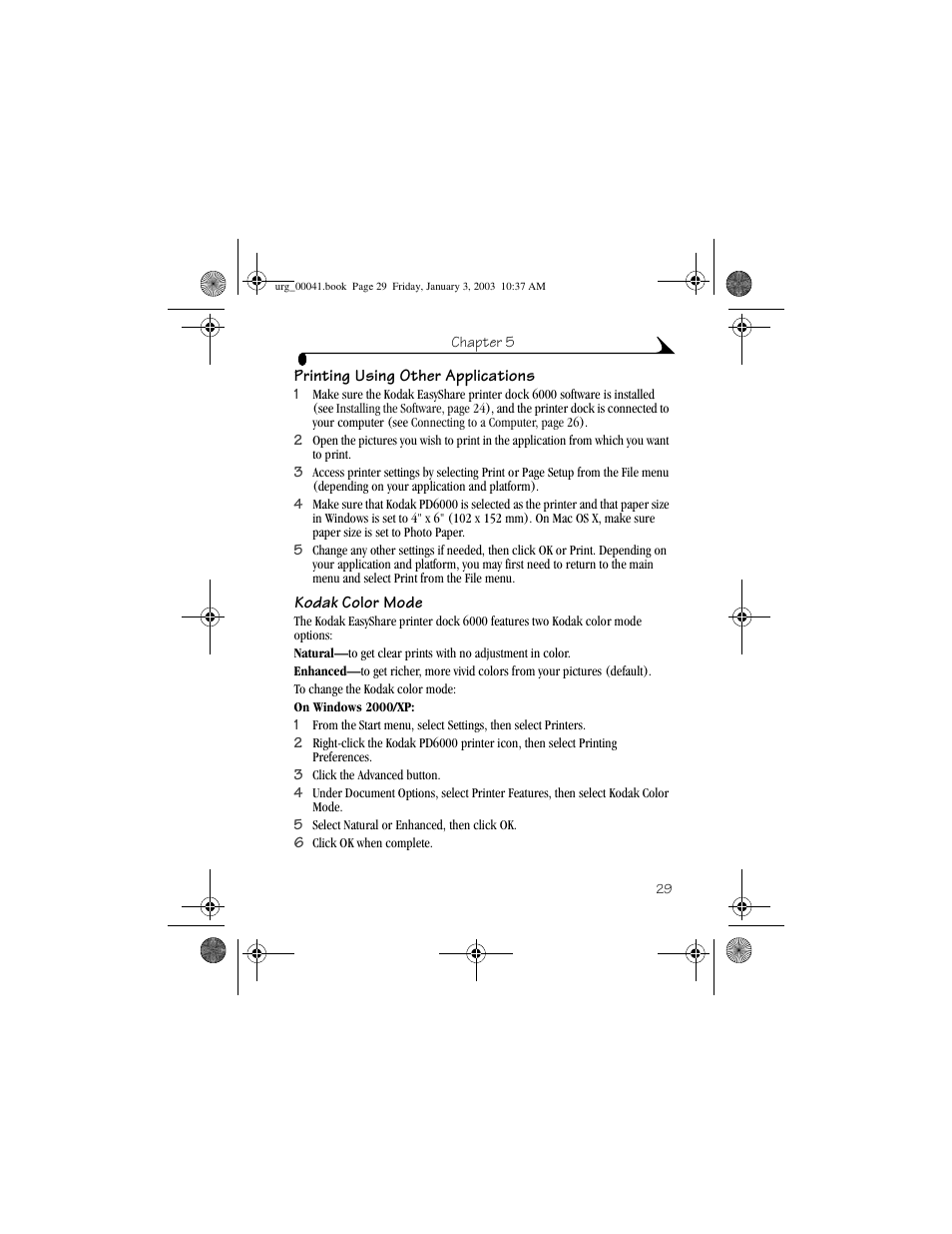 Kodak 6000 User Manual | Page 39 / 76