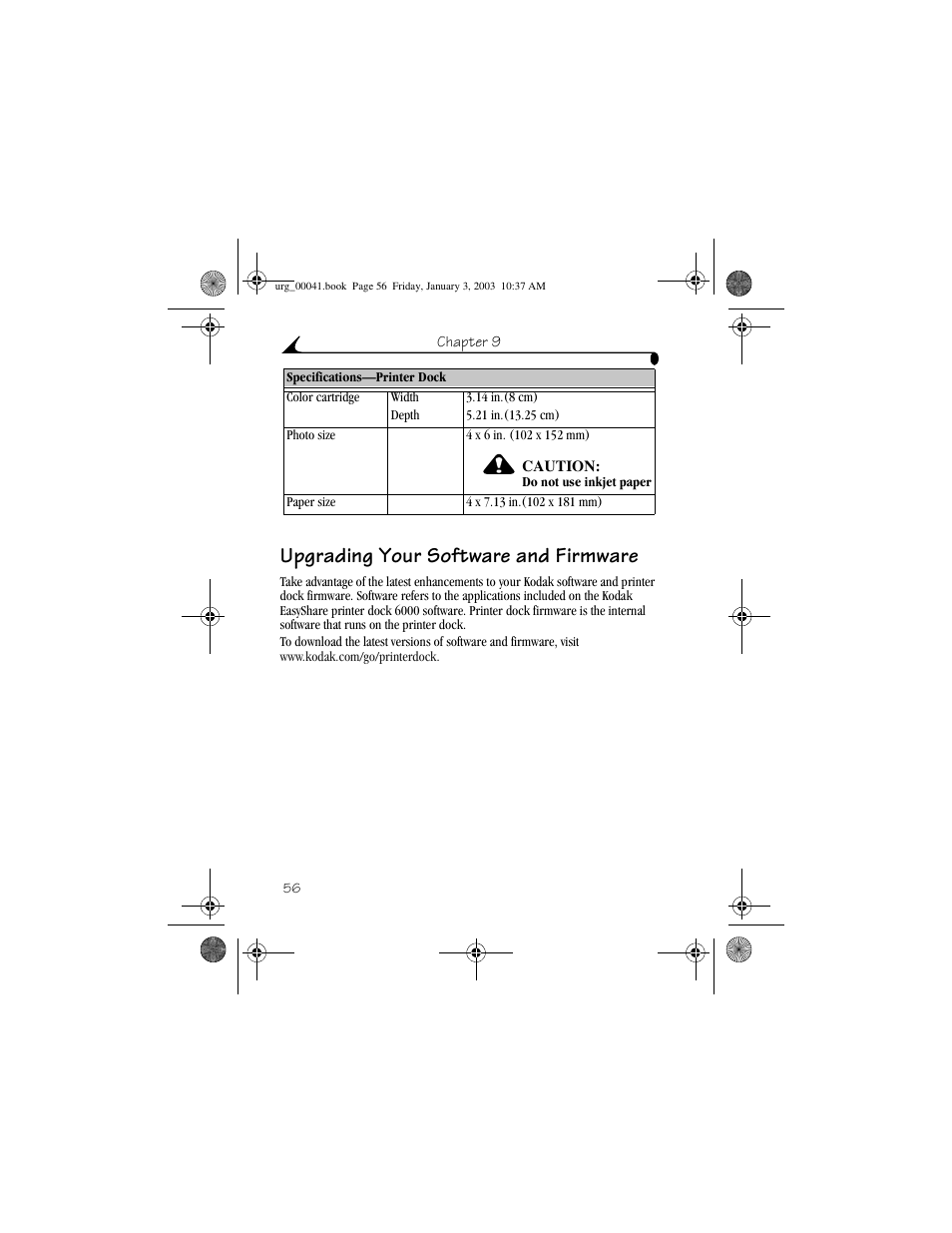 Upgrading your software and firmware | Kodak 6000 User Manual | Page 66 / 76