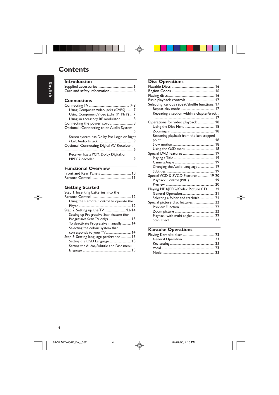 Kodak MDV434K User Manual | Page 4 / 37