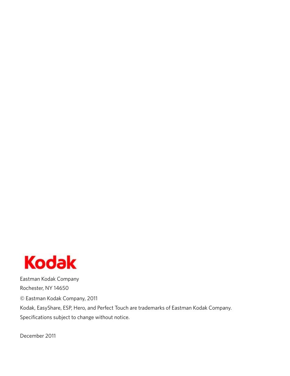 Kodak ESP 1.2 User Manual | Page 2 / 100