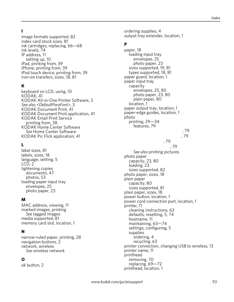 Kodak ESP 1.2 User Manual | Page 98 / 100