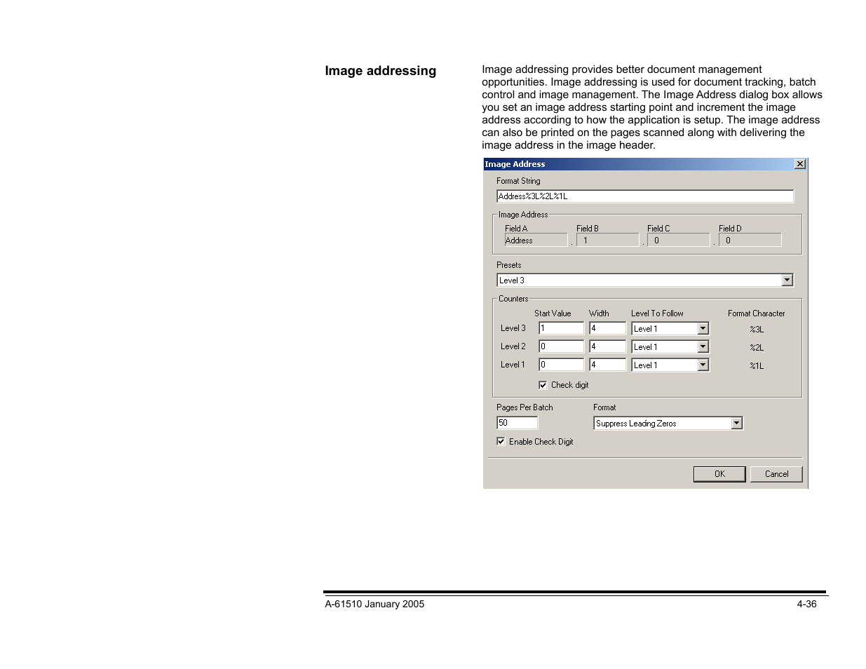 Image addressing | Kodak i800 Series User Manual | Page 117 / 123