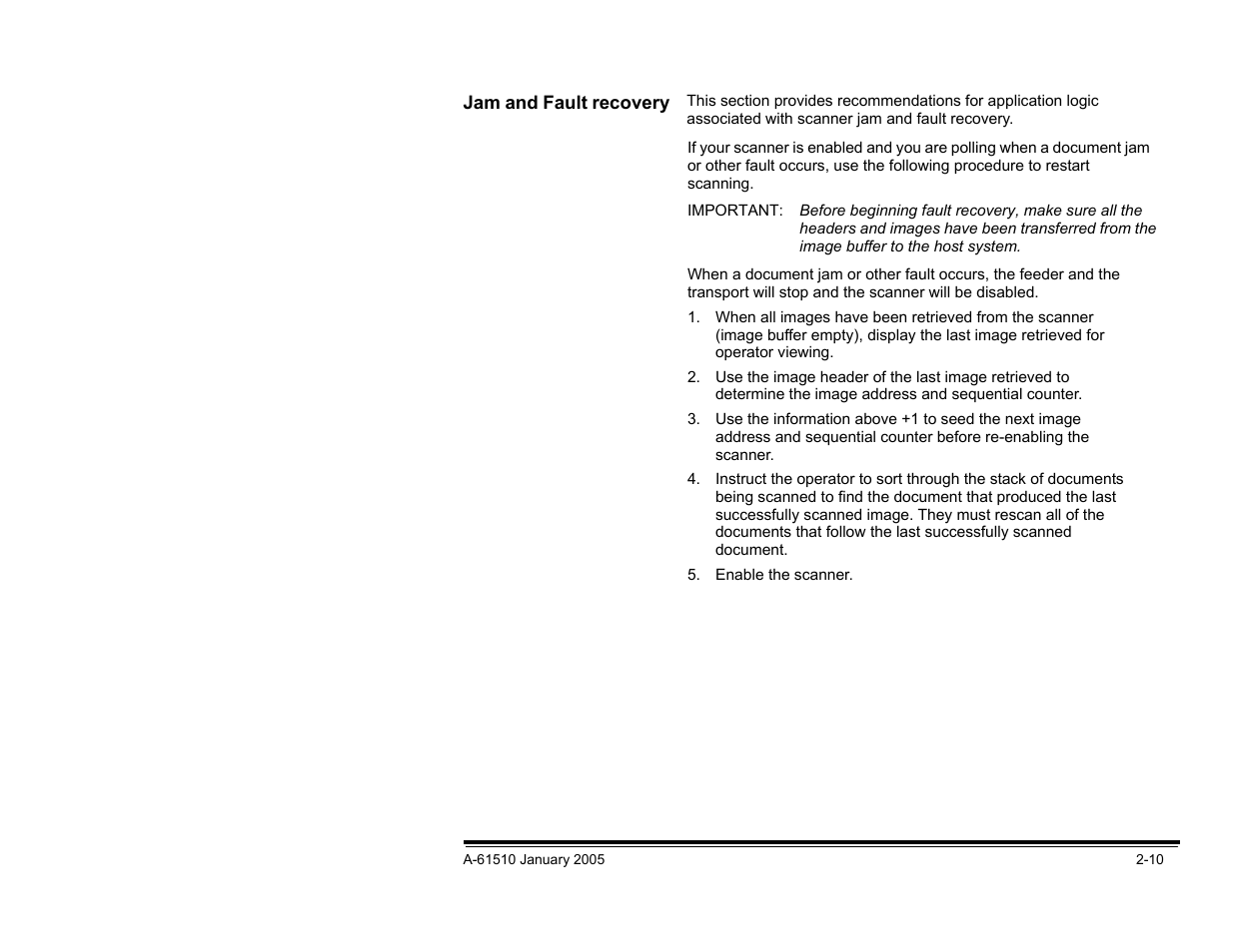 Jam and fault recovery | Kodak i800 Series User Manual | Page 16 / 123