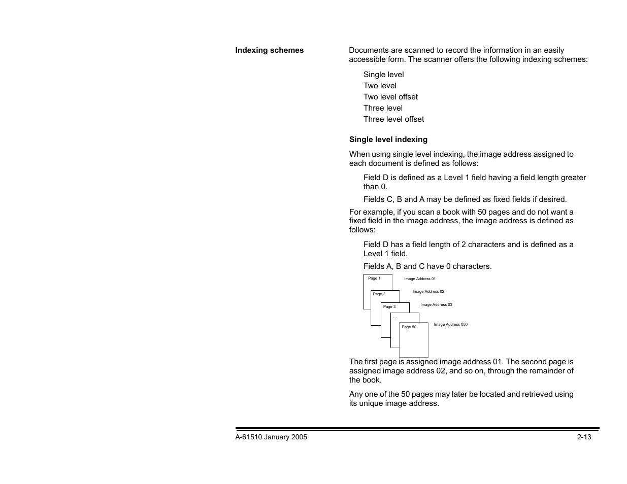 Indexing schemes | Kodak i800 Series User Manual | Page 19 / 123