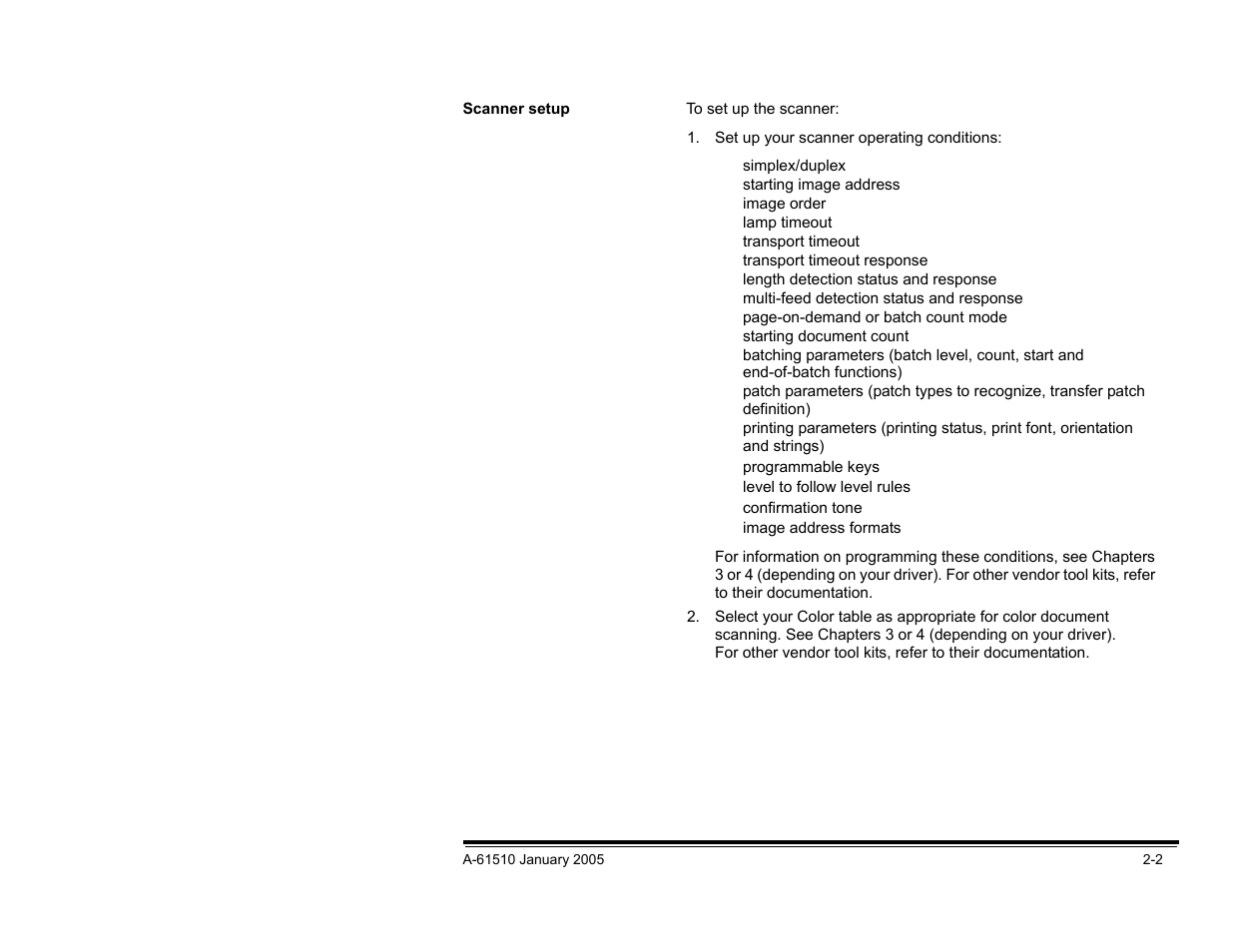 Scanner setup | Kodak i800 Series User Manual | Page 8 / 123