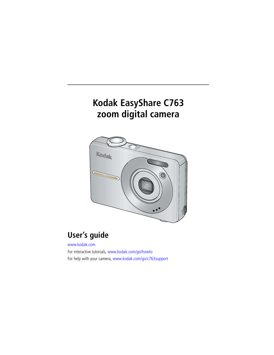 Kodak EASYSHARE C763 User Manual | 63 pages