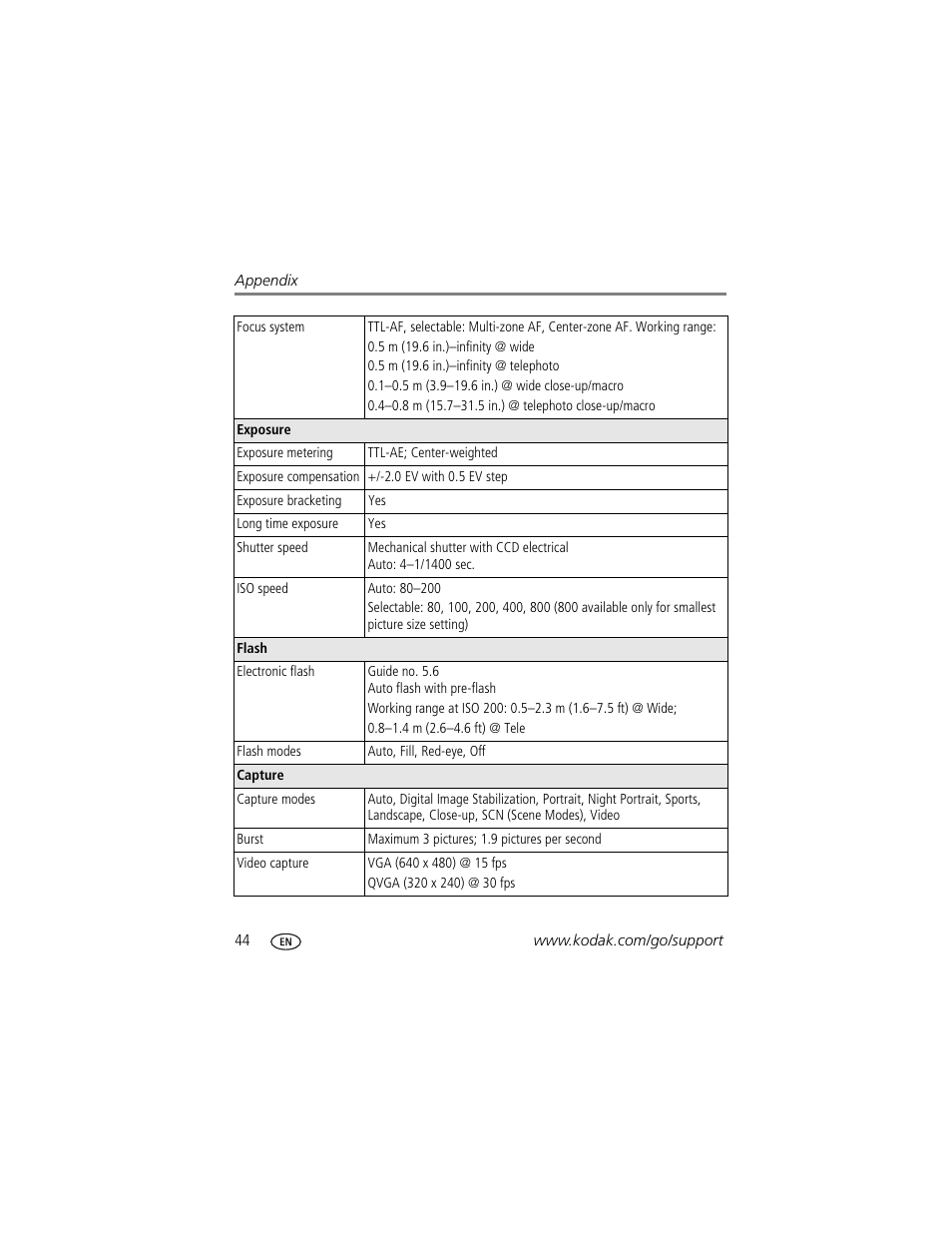 Kodak EASYSHARE C763 User Manual | Page 50 / 63