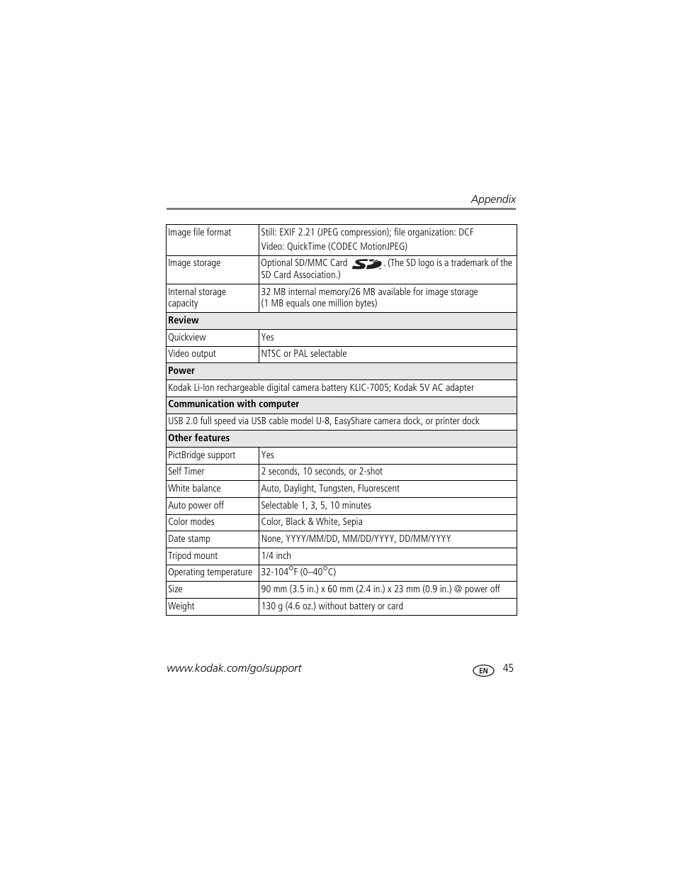 Kodak EASYSHARE C763 User Manual | Page 51 / 63