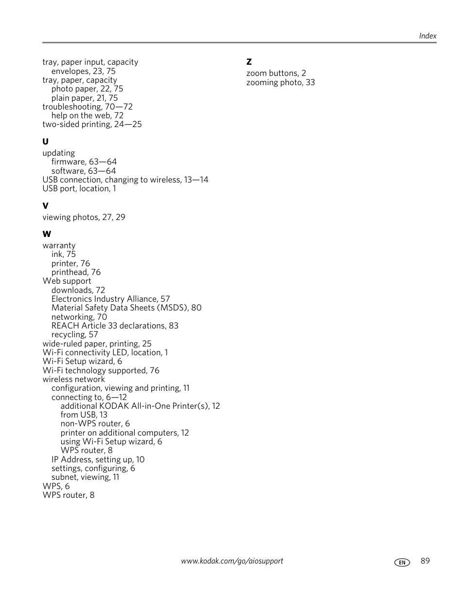 Kodak ESP C315 User Manual | Page 95 / 95