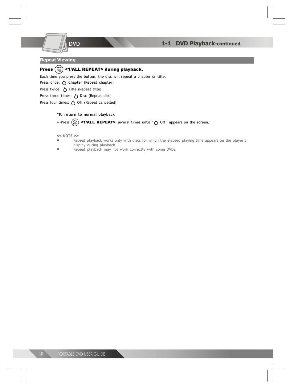 1 dvd playback | Kodak 82-184-00170 User Manual | Page 10 / 80
