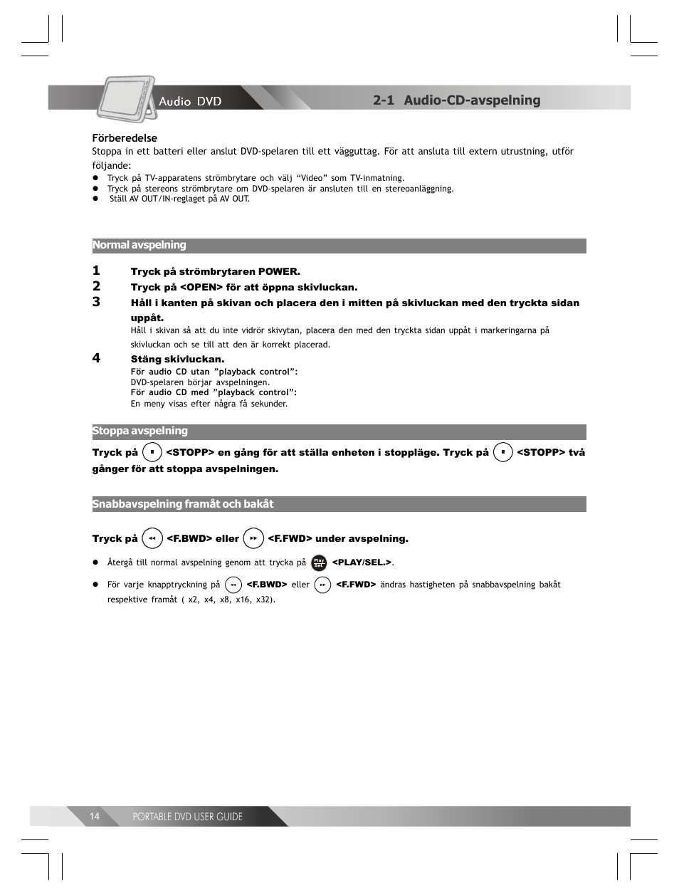 1 audio-cd-avspelning | Kodak 82-184-00170 User Manual | Page 54 / 80