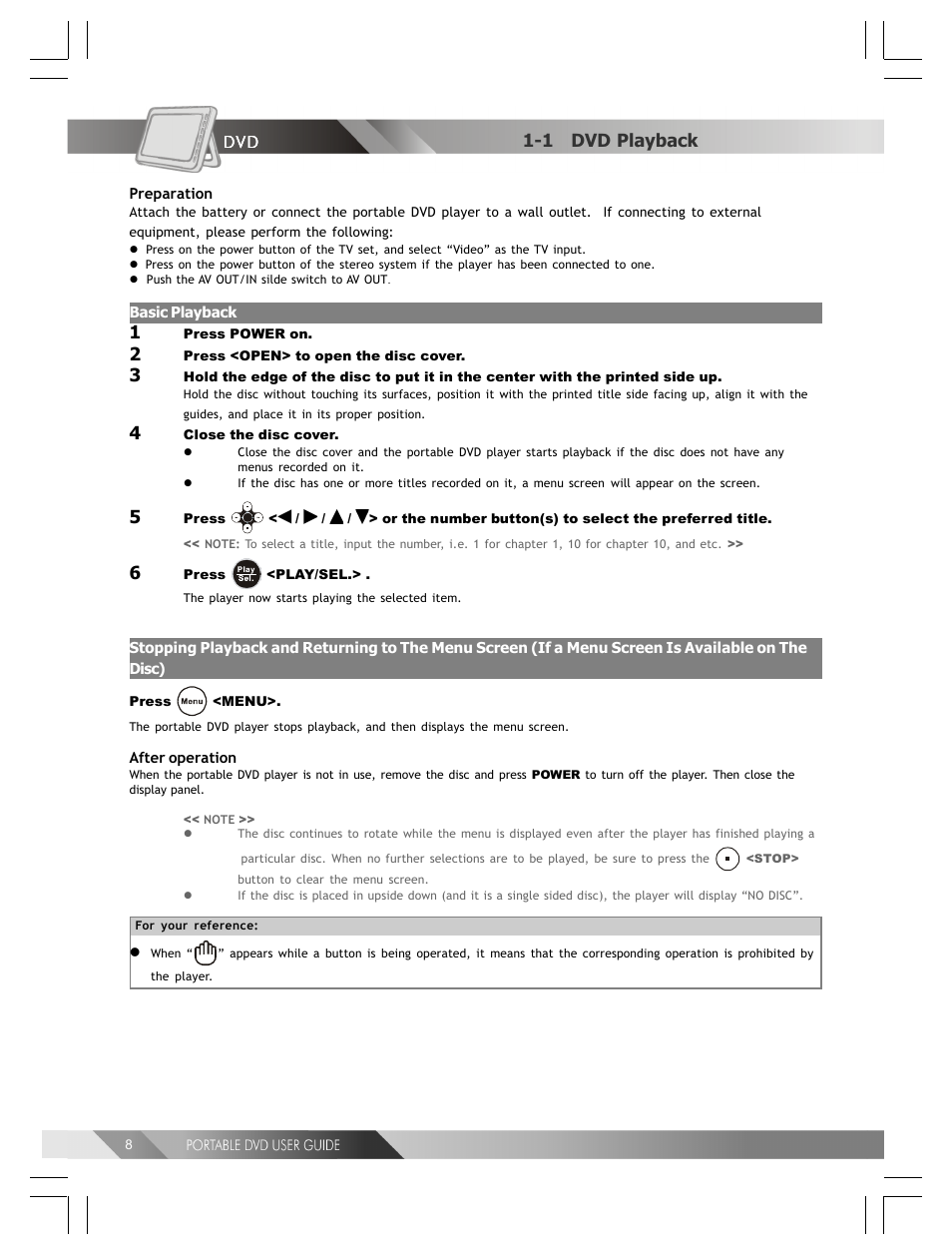 1 dvd playback | Kodak 82-184-00170 User Manual | Page 8 / 80