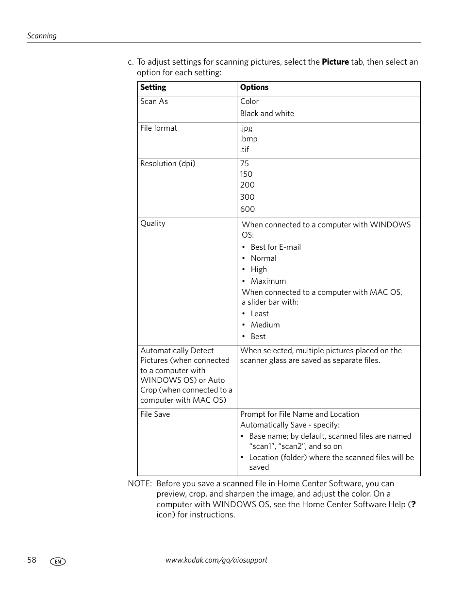 Kodak HERO 3.1 User Manual | Page 64 / 100