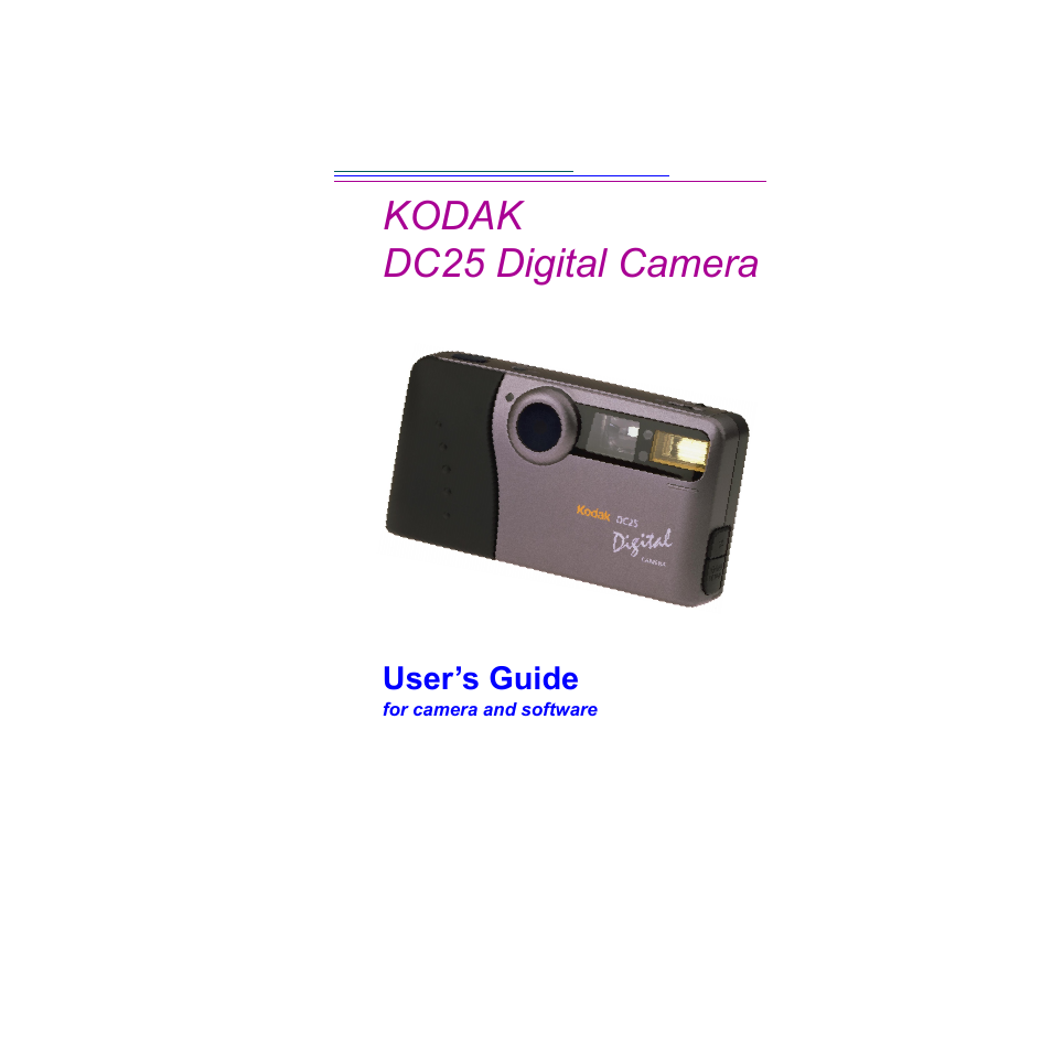 Kodak DC25 User Manual | 47 pages