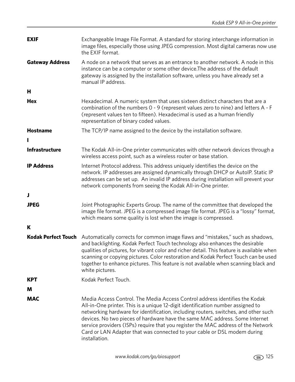Kodak ESP 9 User Manual | Page 133 / 143
