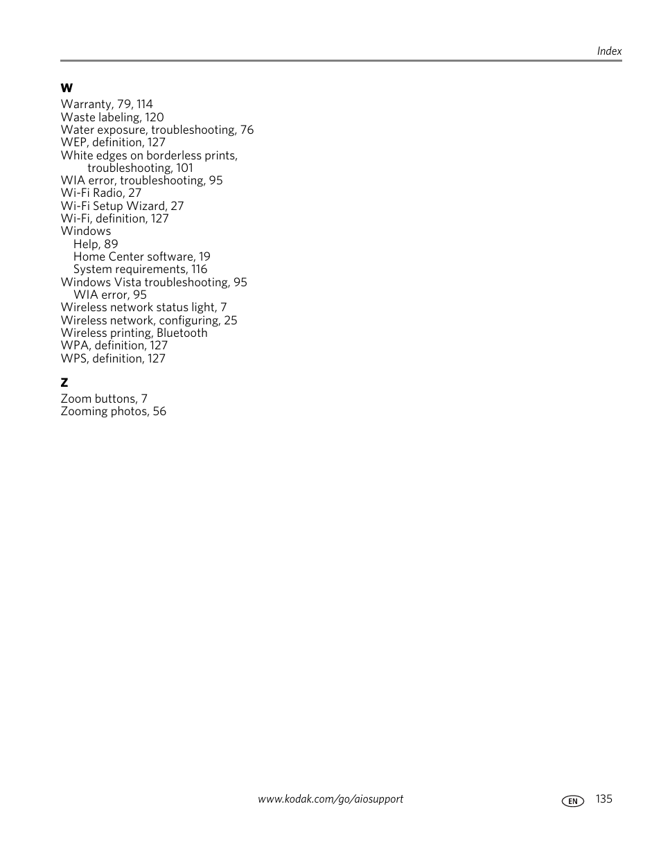 Kodak ESP 9 User Manual | Page 143 / 143