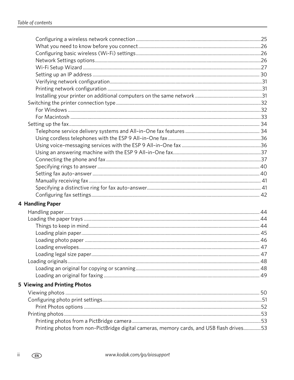 Kodak ESP 9 User Manual | Page 4 / 143