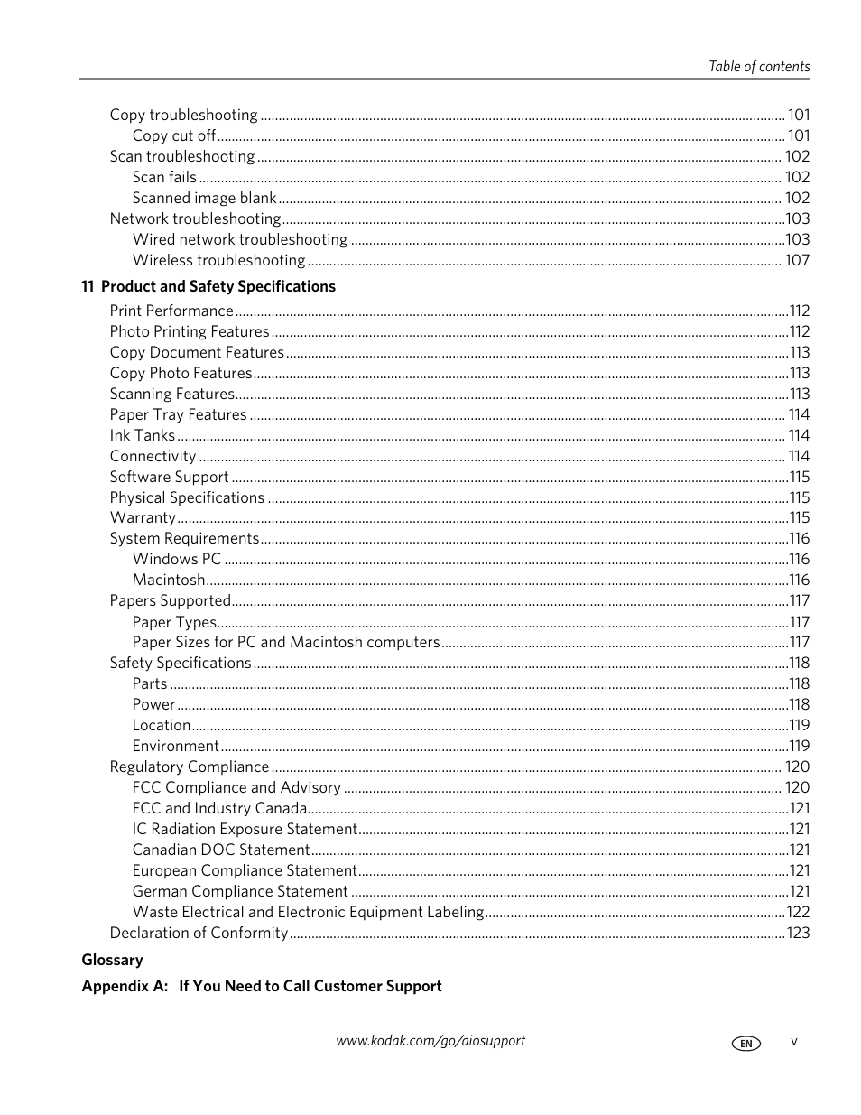 Kodak ESP 9 User Manual | Page 7 / 143