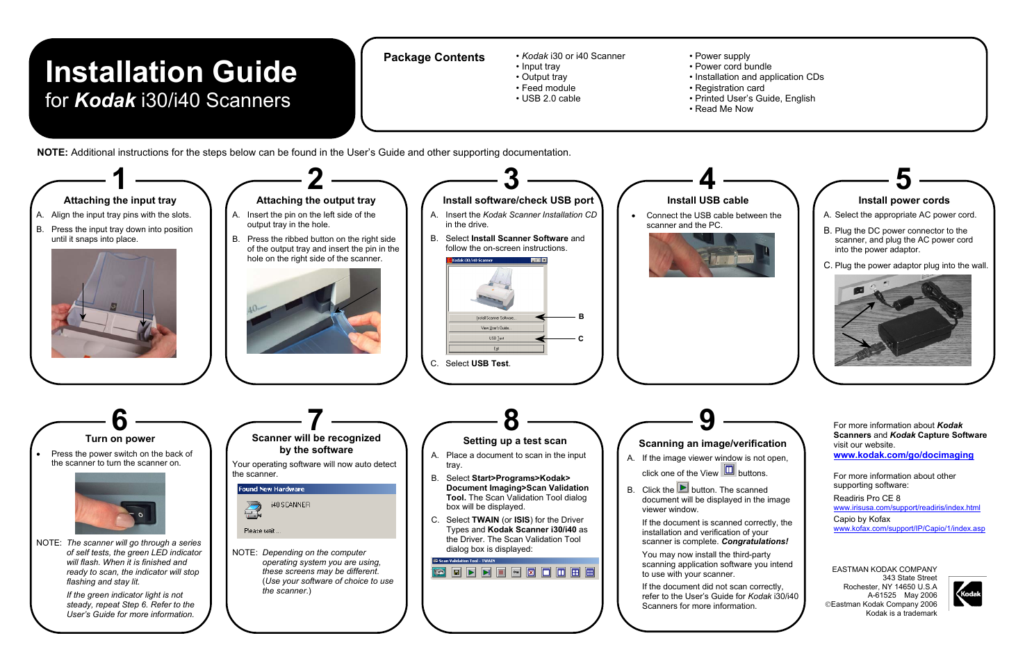 Kodak I30 User Manual | 1 page