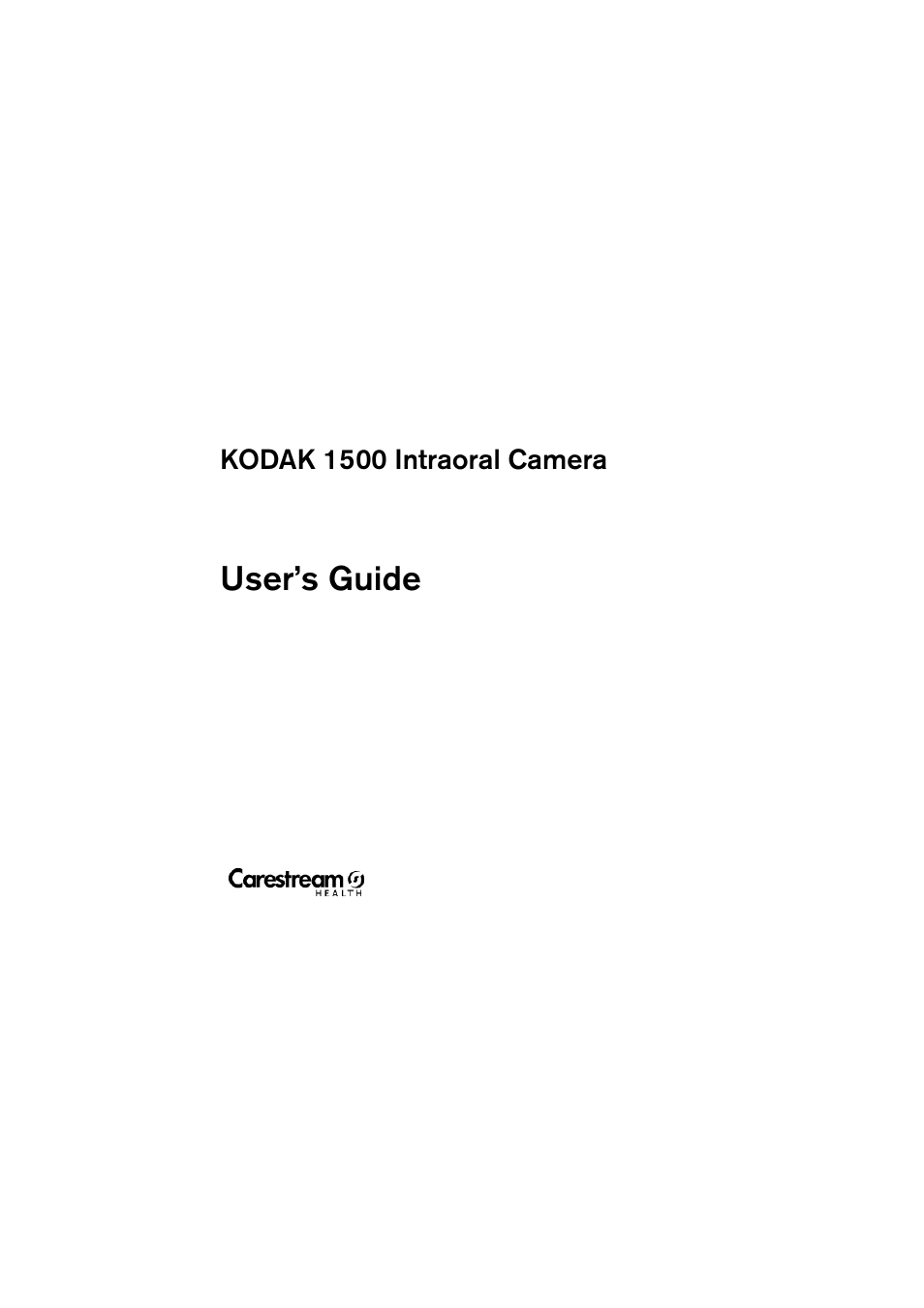 Kodak 1500 User Manual | 60 pages