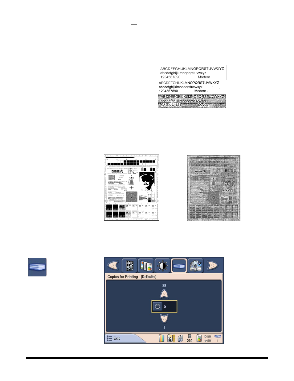 Changing the copies for printing option | Kodak 100/120EX User Manual | Page 39 / 76