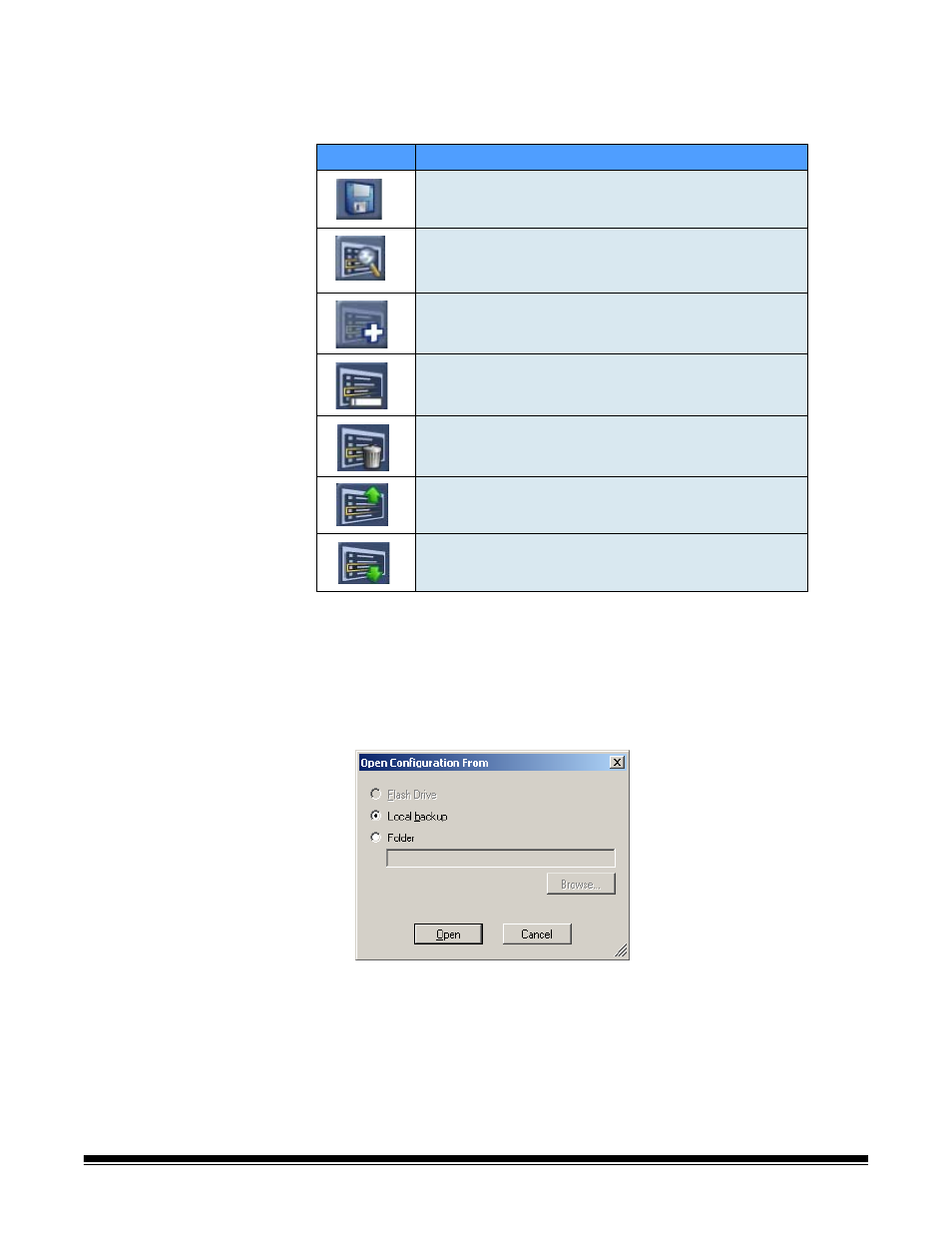 The toolbar, Modifying a configuration file | Kodak 100/120EX User Manual | Page 52 / 76