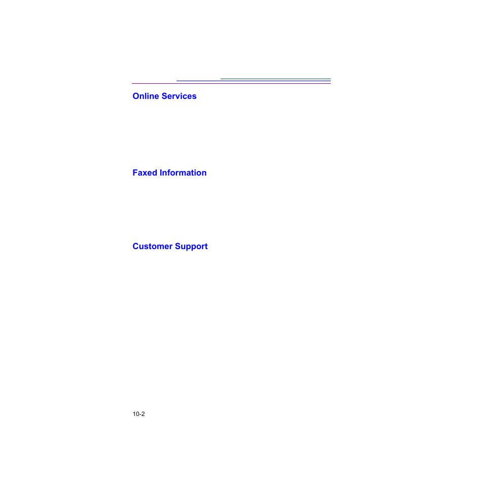 Online services, Faxed information, Customer support | Online services -2, Faxed information -2, Customer support -2 | Kodak Digital Science DC120 User Manual | Page 106 / 117