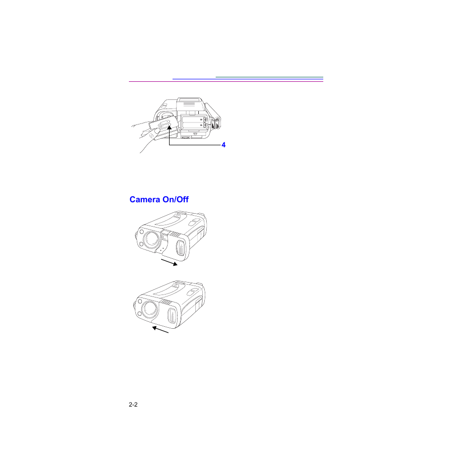 Camera on/off, Camera on/off -2 | Kodak Digital Science DC120 User Manual | Page 12 / 117
