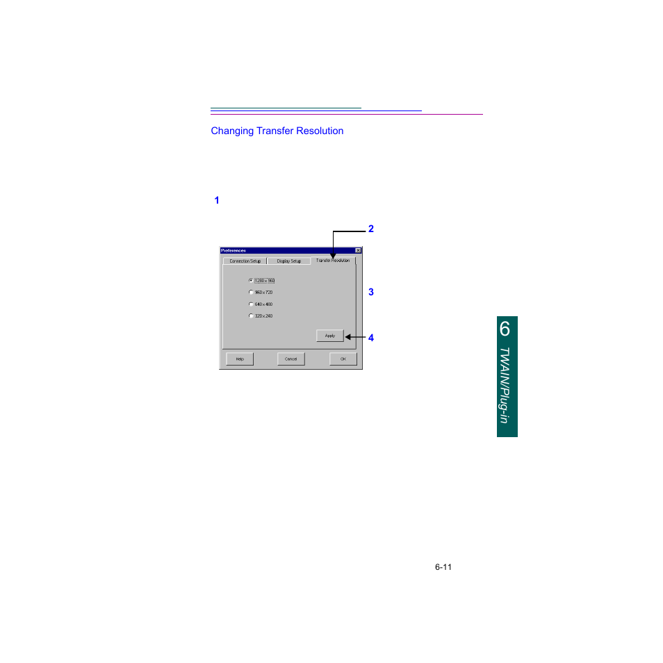 Changing transfer resolution | Kodak Digital Science DC120 User Manual | Page 71 / 117
