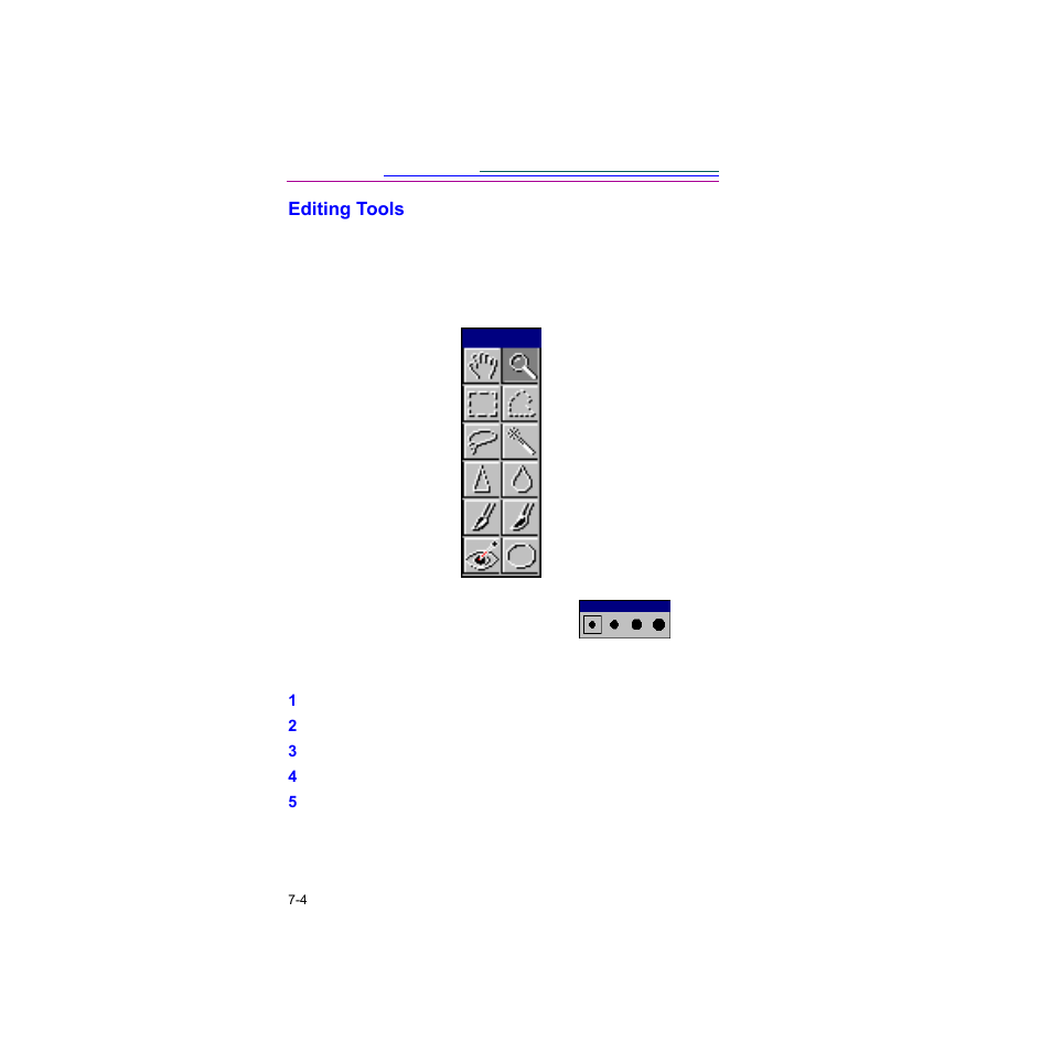 Editing tools, Editing tools -4 | Kodak Digital Science DC120 User Manual | Page 80 / 117