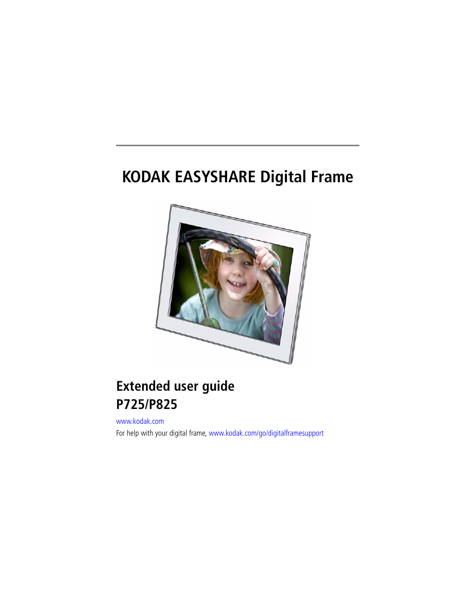 Kodak P825 User Manual | 29 pages