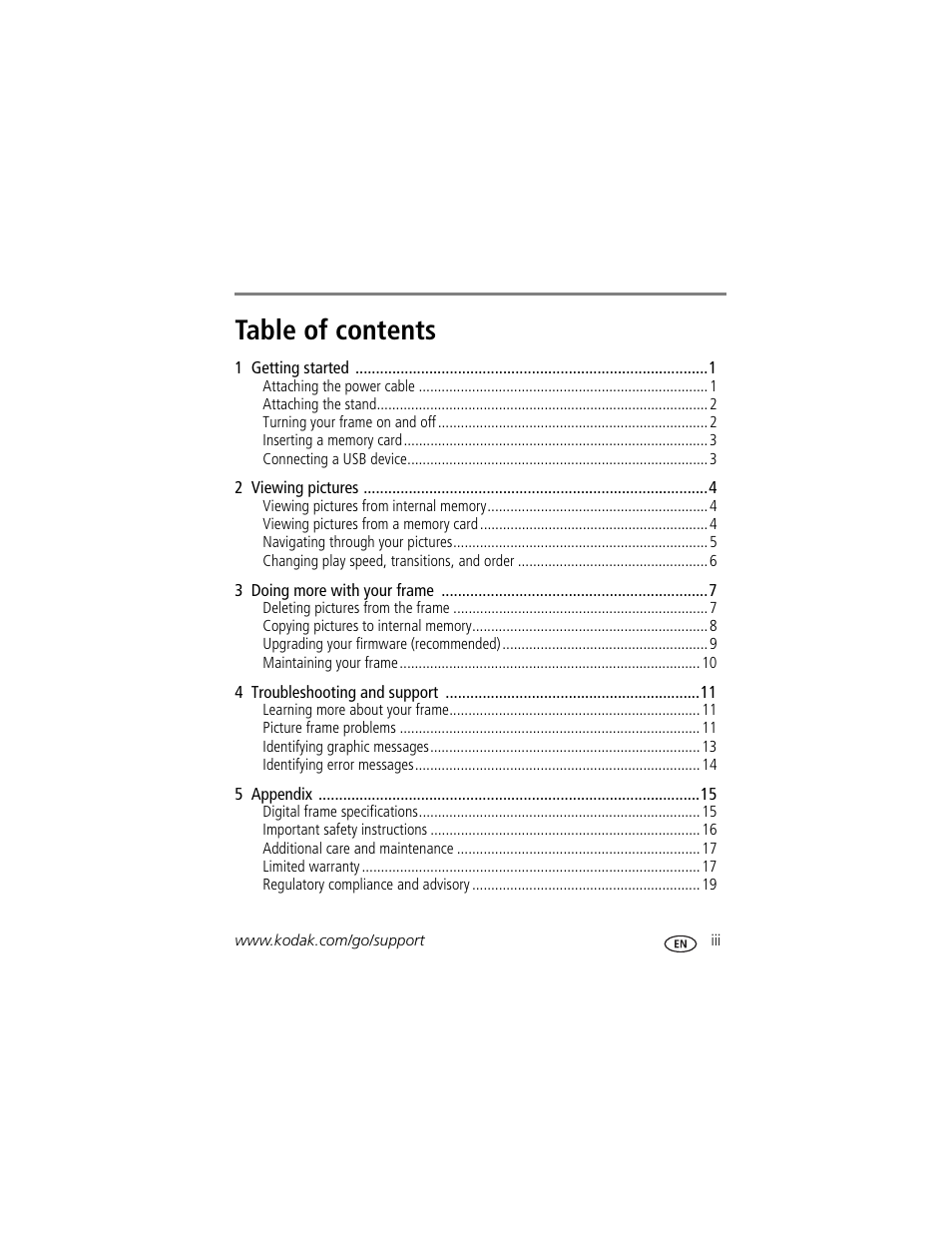 Kodak P825 User Manual | Page 5 / 29
