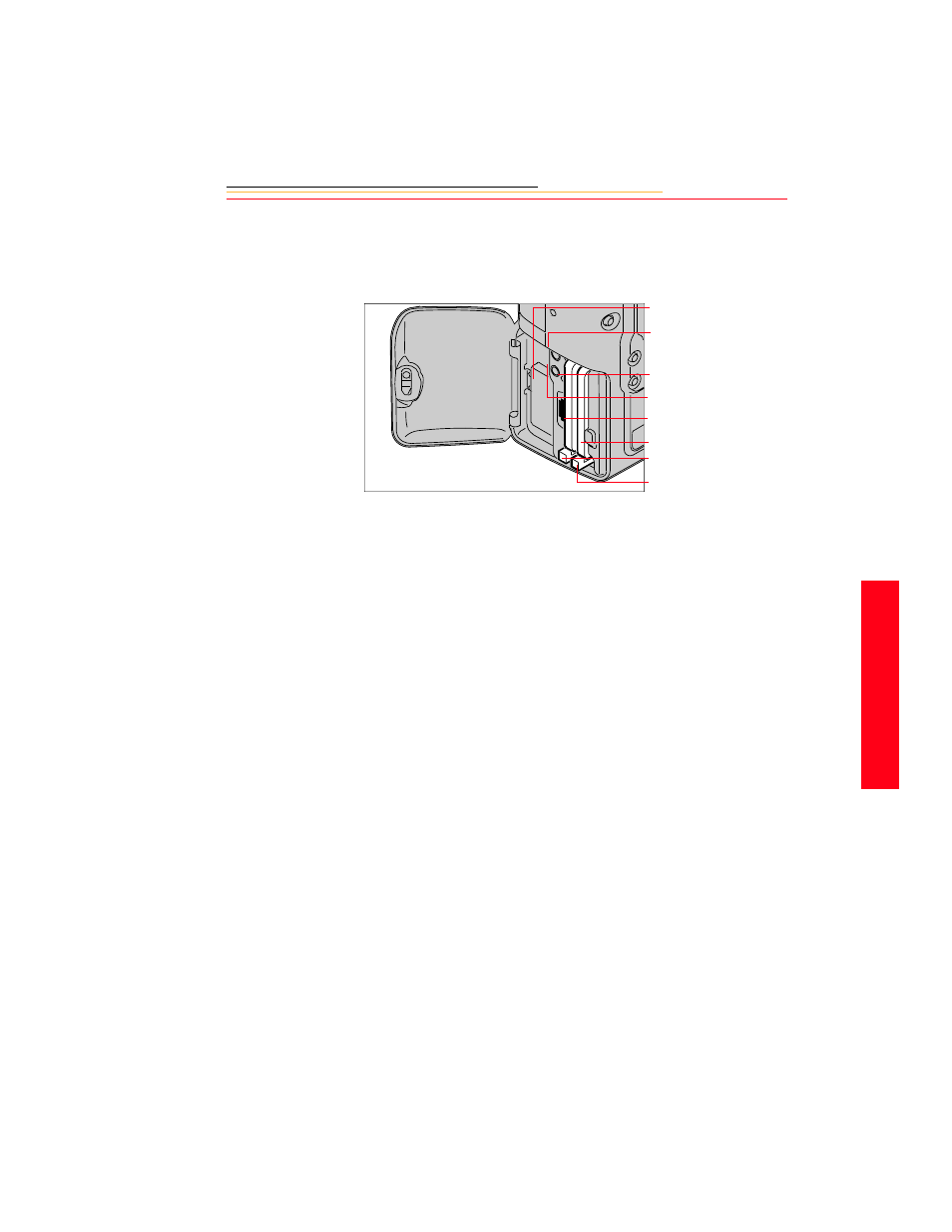 Open battery/pc card door, Open battery/pc card door -7, Yo u r ca me ra open battery/pc card door | Kodak DCS 700 User Manual | Page 34 / 270