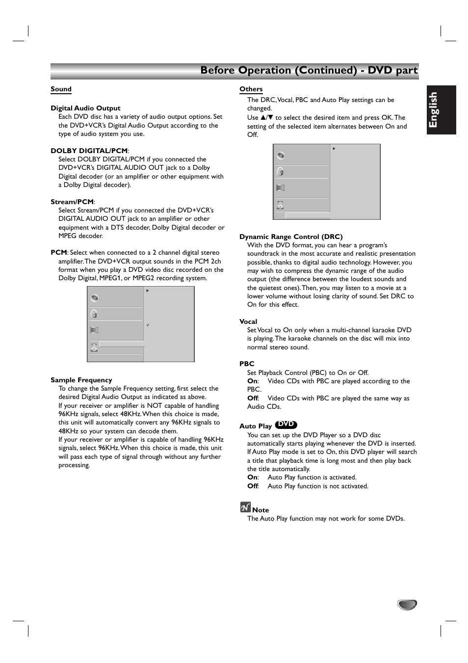English, Before operation (continued) - dvd part | Kodak DVD755VR/05 User Manual | Page 19 / 39