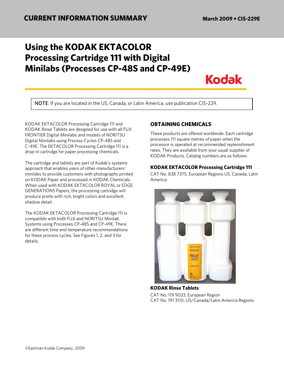 Kodak CP-48S User Manual | 12 pages