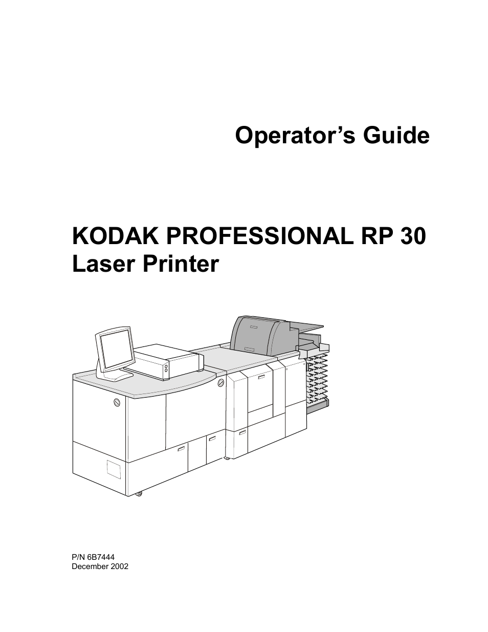 Kodak RP 30 User Manual | Page 2 / 235