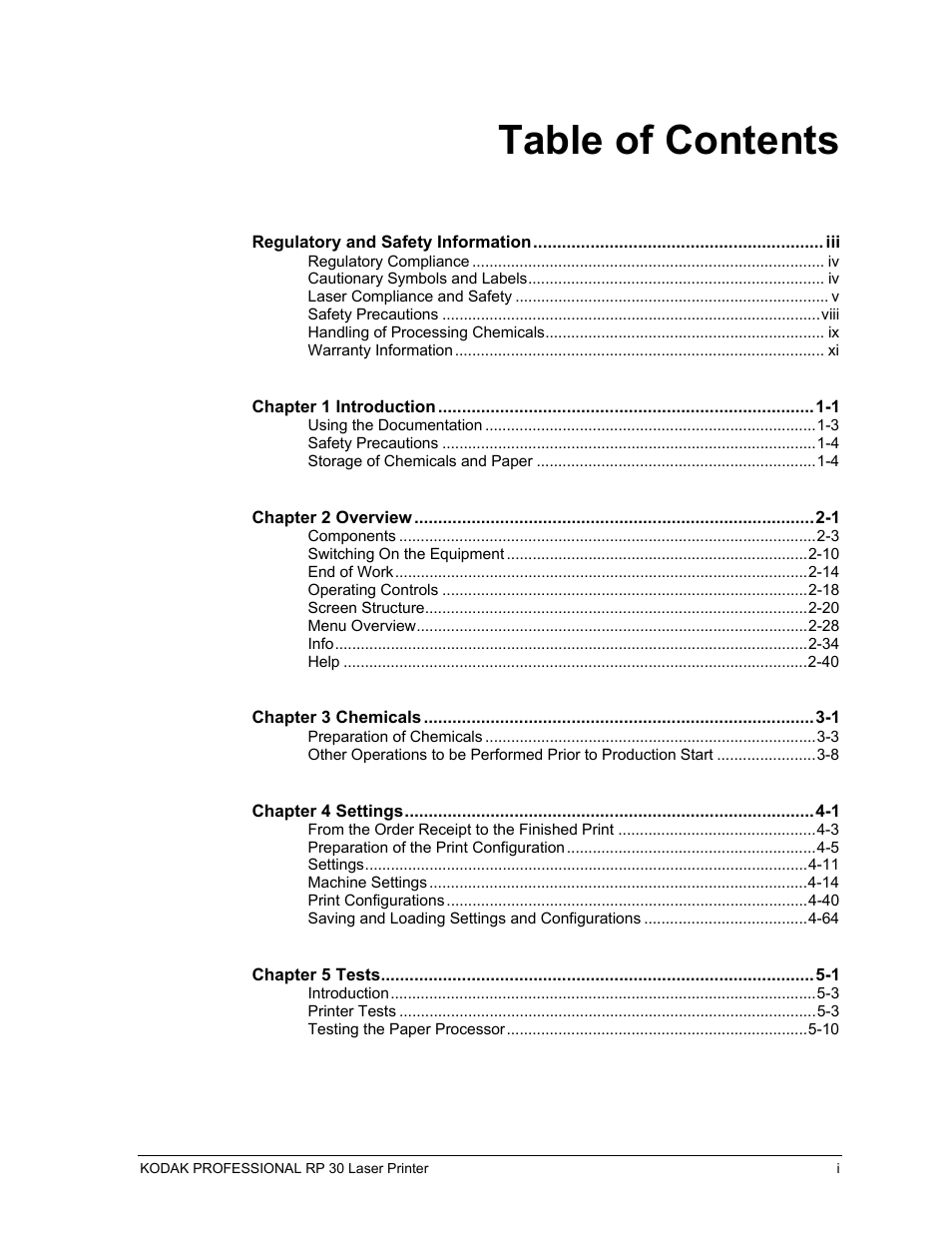 Kodak RP 30 User Manual | Page 4 / 235