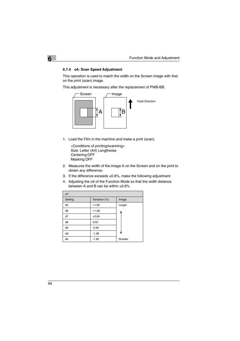 4 o4: scan speed adjustment | Kodak 2400DSV User Manual | Page 101 / 131